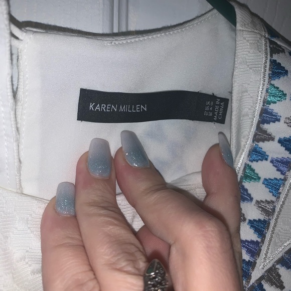 NWOT! Karen Millen Shimmer Design Dress - Picture 6 of 16